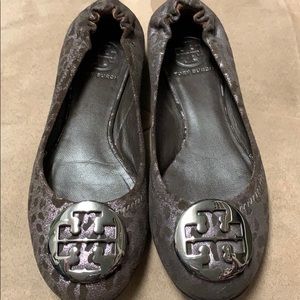 Tory Burch leopard metallic Reva